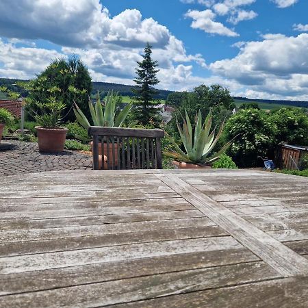 Ferienwohnung Am Sonnigen Haimberg Fulda Esterno foto